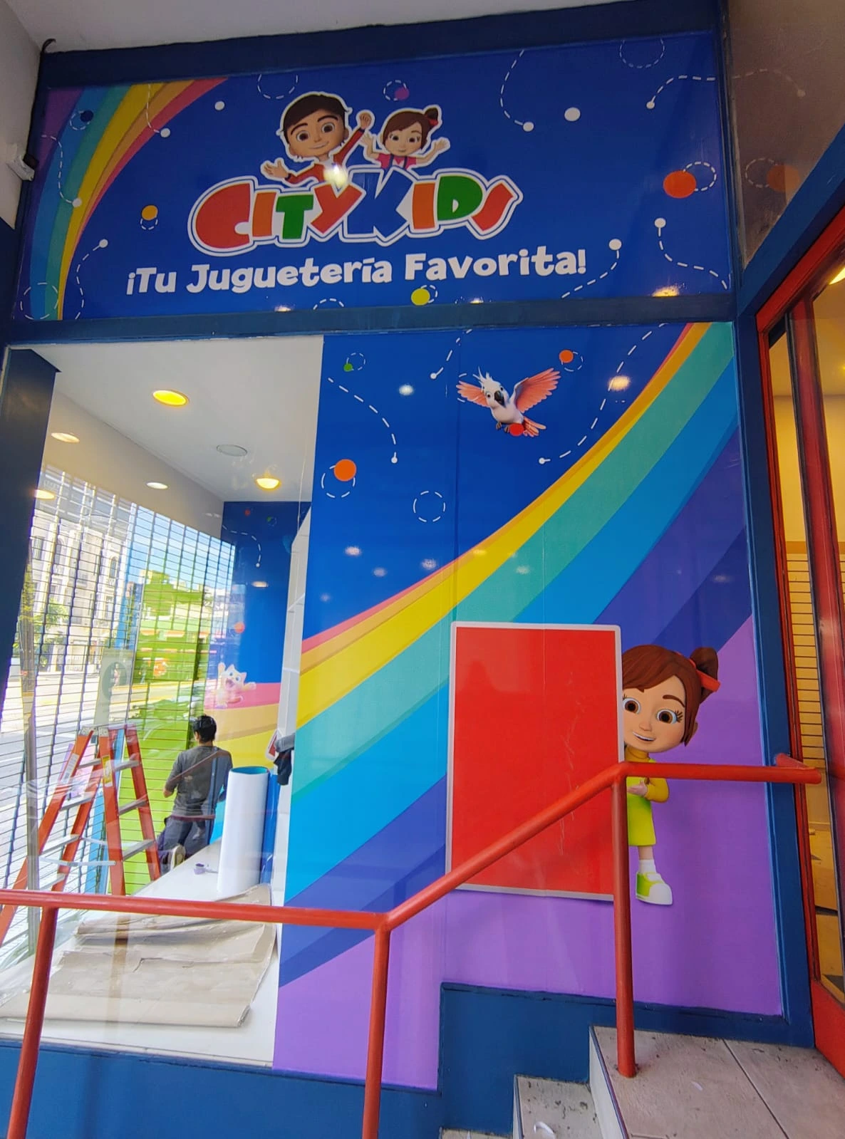 Rotulación de vidriera para local de City Kids
