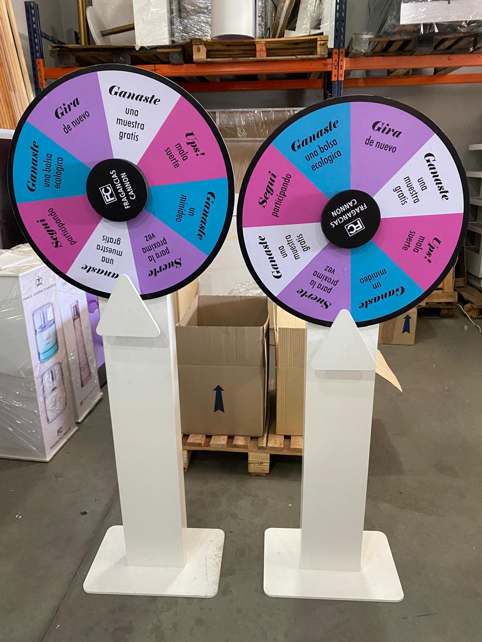 Ruletas de mdf de colores