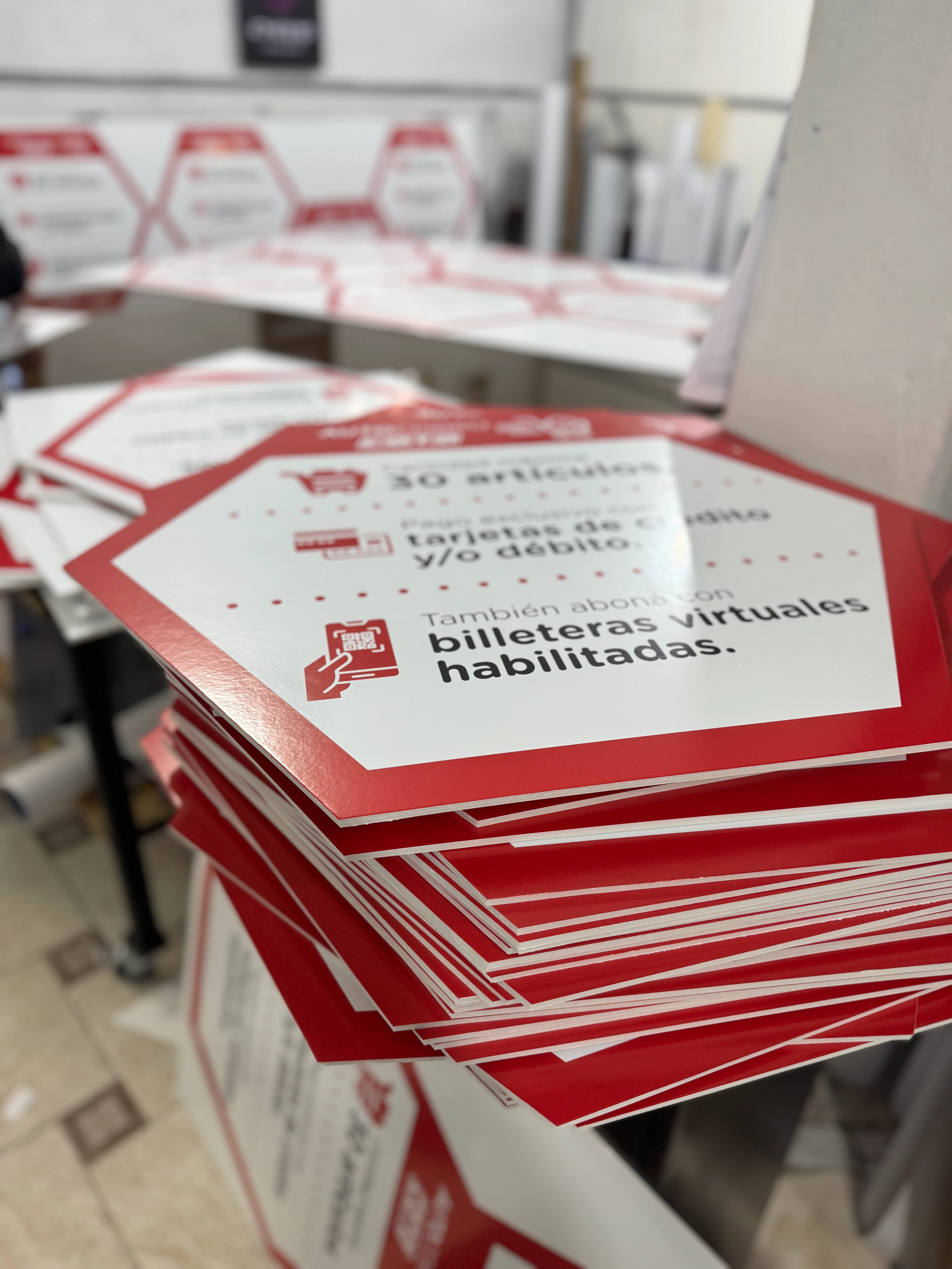 Señalética para góndolas de supermercado COTO